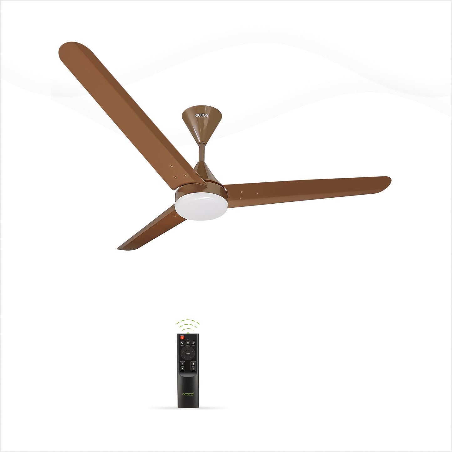 Fansio Light Remote Control BLDC Energy Saving Ceiling Fan and LED Indicators Smart Control 5-Star Rated Fan Saves Upto 65% Energy Backed by Reliable 3-Year Warranty