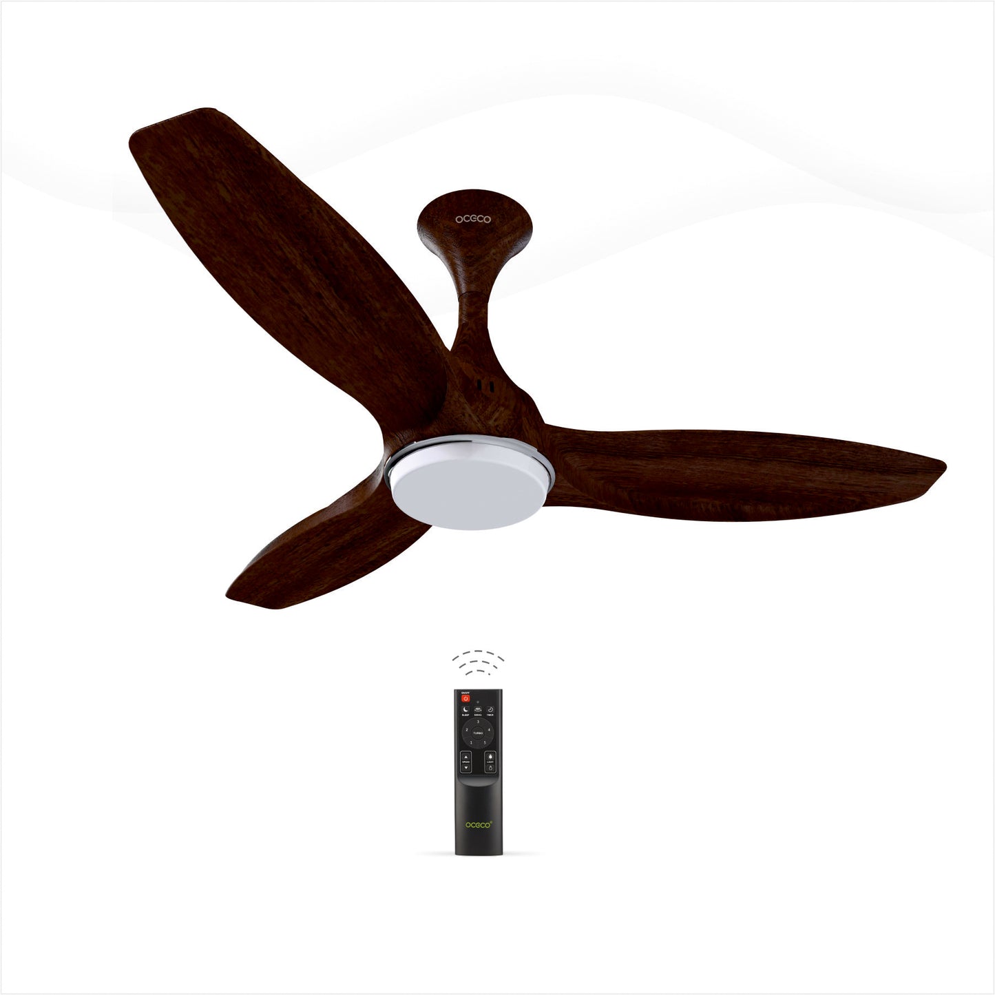 Invansio Smart Control 1200mm BLDC Energy Saving Ceiling Fan with Remote Operation and LED Indicators Smart Control 5-Star Rated Fan Saves Upto 65% Energy Backed by Reliable 3-Year Warranty