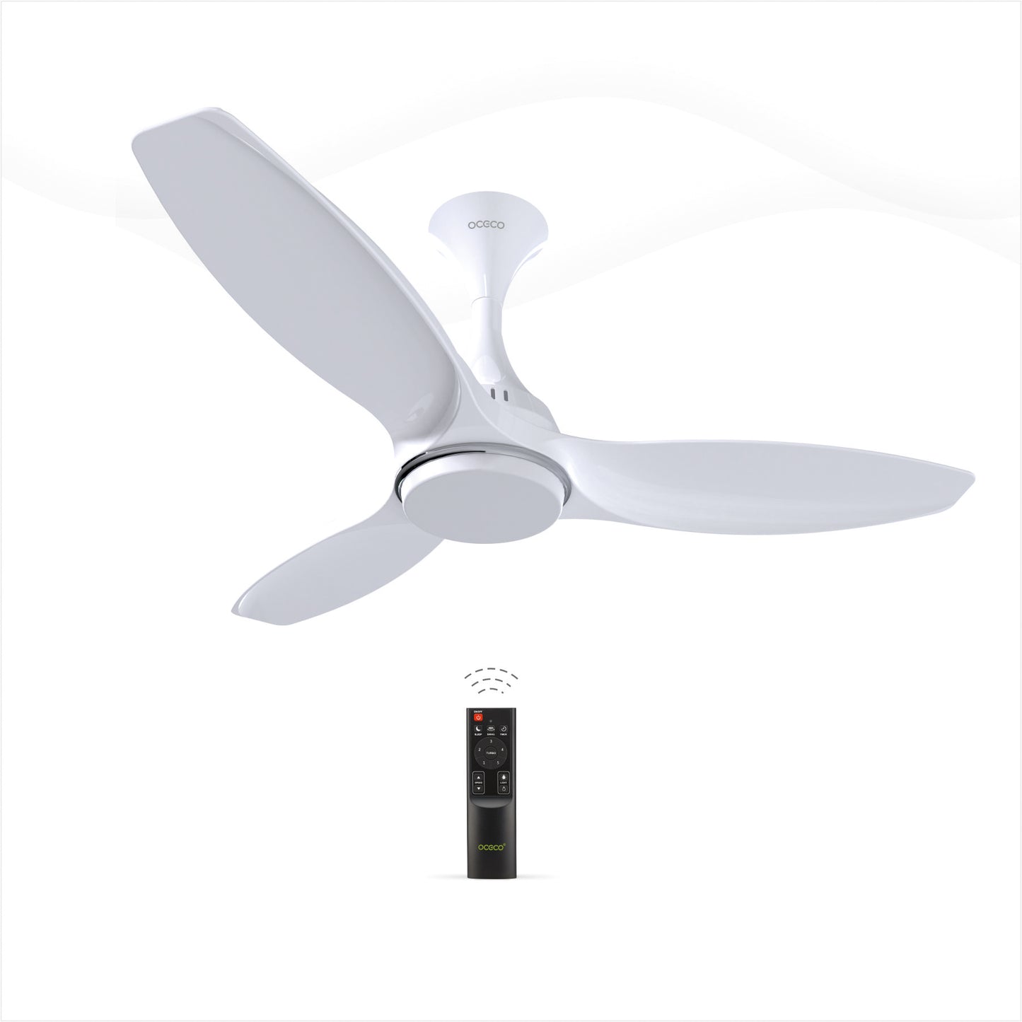 Invansio Smart Control 1200mm BLDC Energy Saving Ceiling Fan with Remote Operation and LED Indicators Smart Control 5-Star Rated Fan Saves Upto 65% Energy Backed by Reliable 3-Year Warranty