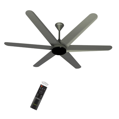 Hexo Ceiling Fan with Remote Operation 1200mm BLDC Motor 6 Blade Ceiling Fan for Living Room Saves Upto 65% Energy with 2 Year Warranty