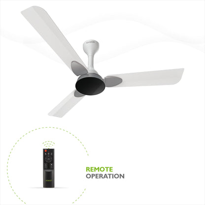 Classic 1200 mm BLDC Ceiling Fan – Slate Chrome Grey, BEE 5-Star, Remote-Controlled, High Airflow, Quiet BLDC Motor, Contemporary Indoor Fan