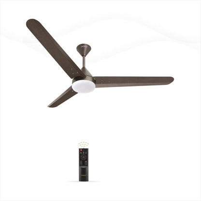 Fansio Light Remote Control BLDC Energy Saving Ceiling Fan and LED Indicators Smart Control 5-Star Rated Fan Saves Upto 65% Energy Backed by Reliable 3-Year Warranty