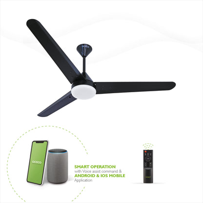 Fansio Smart Ceiling Fan with Alexa LED Indicators, Mobile App, Smart Remote and 5-Star Rated that 65% Energy Savings 3-Year Warranty