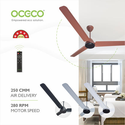 ECOS bldc ceiling Fan with Remote Luxury Decorative Silent Ceiling Fan BEE 5 Star Energy Saving Fan for Home