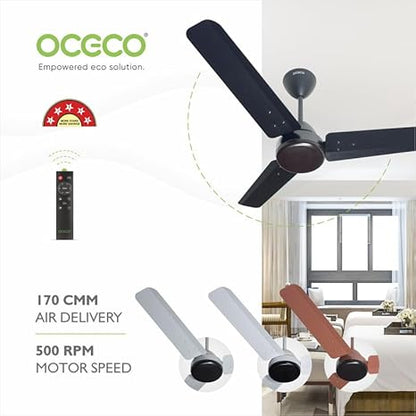ECOS bldc ceiling Fan with Remote Luxury Decorative Silent Ceiling Fan BEE 5 Star Energy Saving Fan for Home