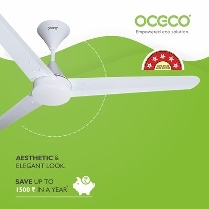Fansio Smart Ceiling Fan with Alexa LED Indicators, Mobile App, Smart Remote and 5-Star Rated that 65% Energy Savings 3-Year Warranty