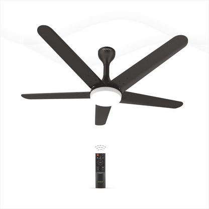 Xpressio Smart Control 5 Blade Ceiling Fan with 1225mm BLDC Motor 5-Star Rated Remote Operation and LED Indicators for Cooling Bliss Saves Upto 65% Energy Backed by Reliable 3-Year Warranty