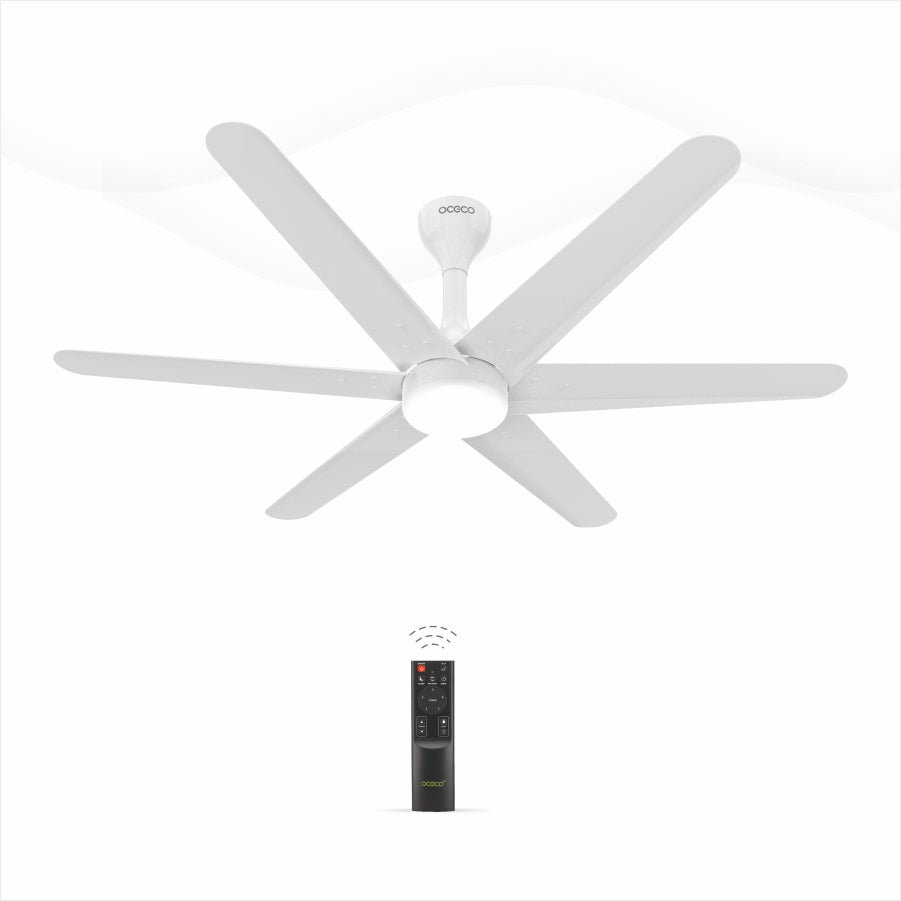 Helico BLDC Ceiling Fan with Remote & LED Light Silent Smart Designer Fan Brown Metallic Luxury Decorative Ceiling Fan for Home