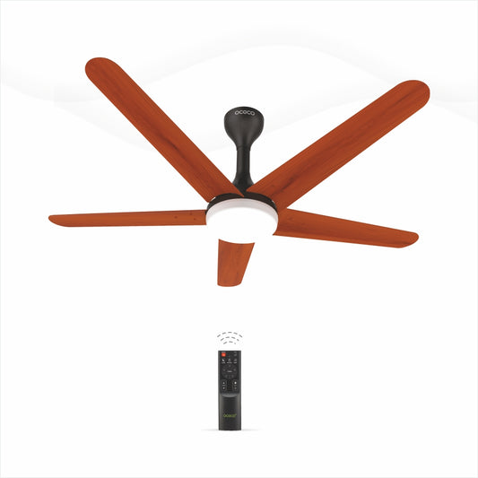 Xpressio Smart Control 5 Blade Ceiling Fan with 1225mm BLDC Motor 5-Star Rated Remote Operation and LED Indicators for Cooling Bliss Saves Upto 65% Energy Backed by Reliable 3-Year Warranty