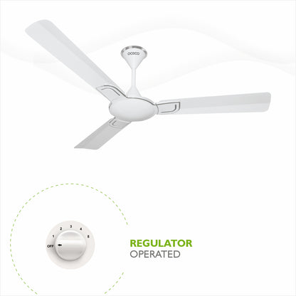 Smart A1 Ceiling Fan, the ultimate blend of aesthetic design, With a brisk 350 RPM motor and an impressive 230 CMM Air Delivery, future of cooling—reliable, energy-efficient, beautiful, and protected by a robust 2-Year Warranty.