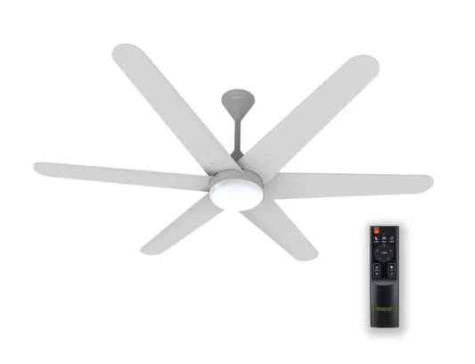 Helico BLDC Ceiling Fan with Remote & LED Light Silent Smart Designer Fan Brown Metallic Luxury Decorative Ceiling Fan for Home